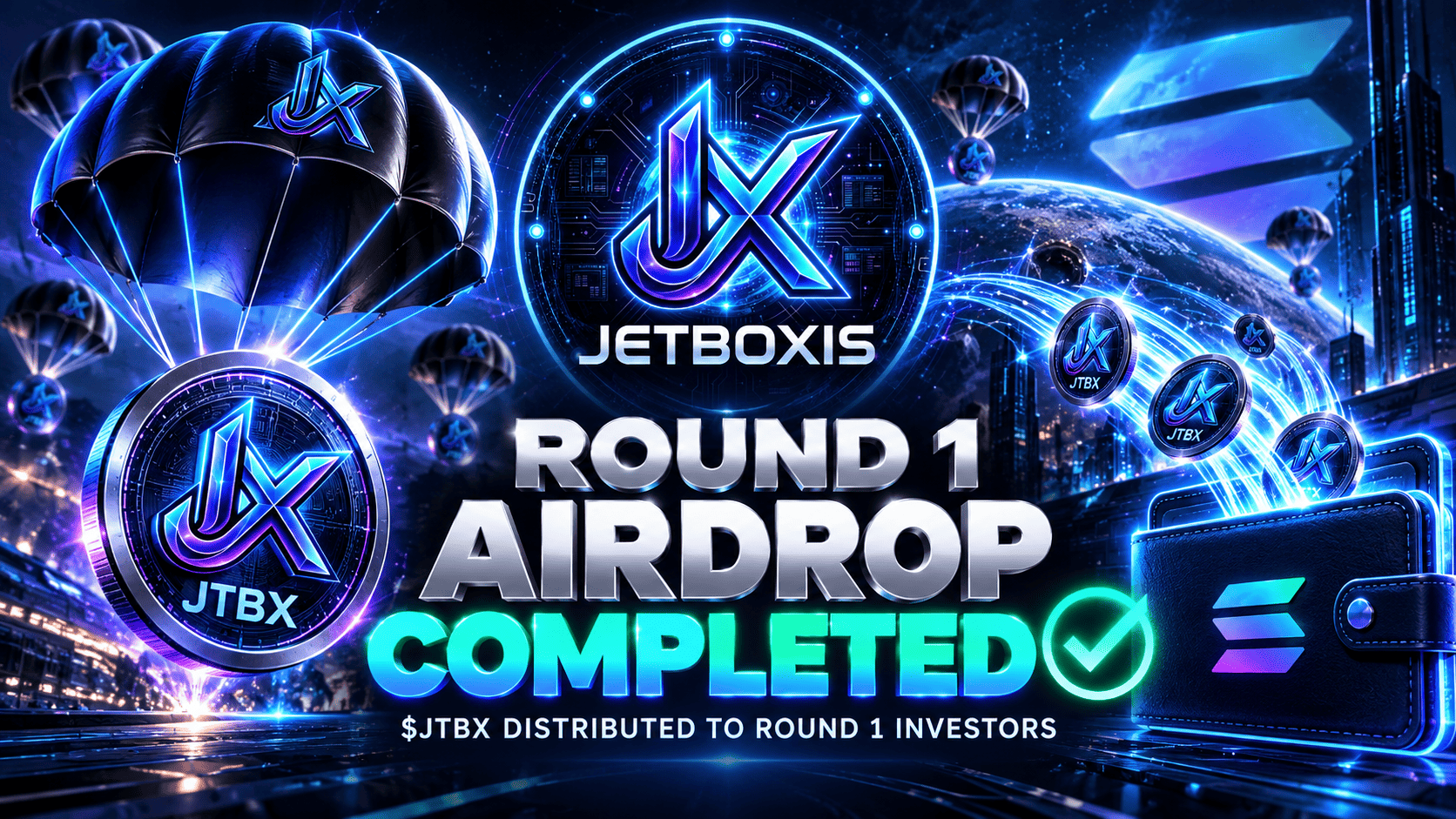💎THE FIRST JETBOXIS ECOSYSTEM AIRDROP IS COMPLETE